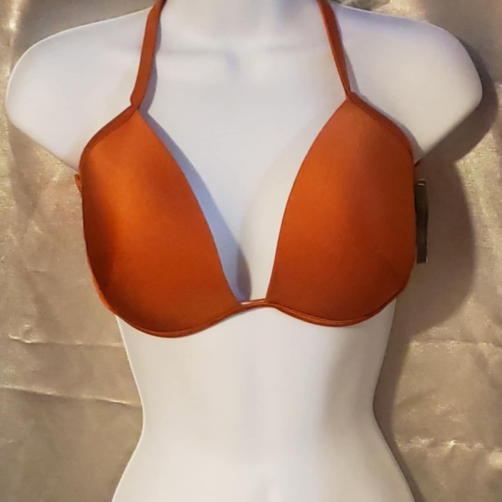 Victoria's Secret Orange Triangle Bikini Top